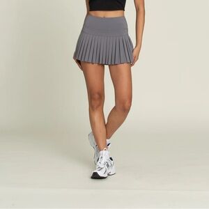 Gold Hinge Steel Pleated Tennis Skirt NWOT